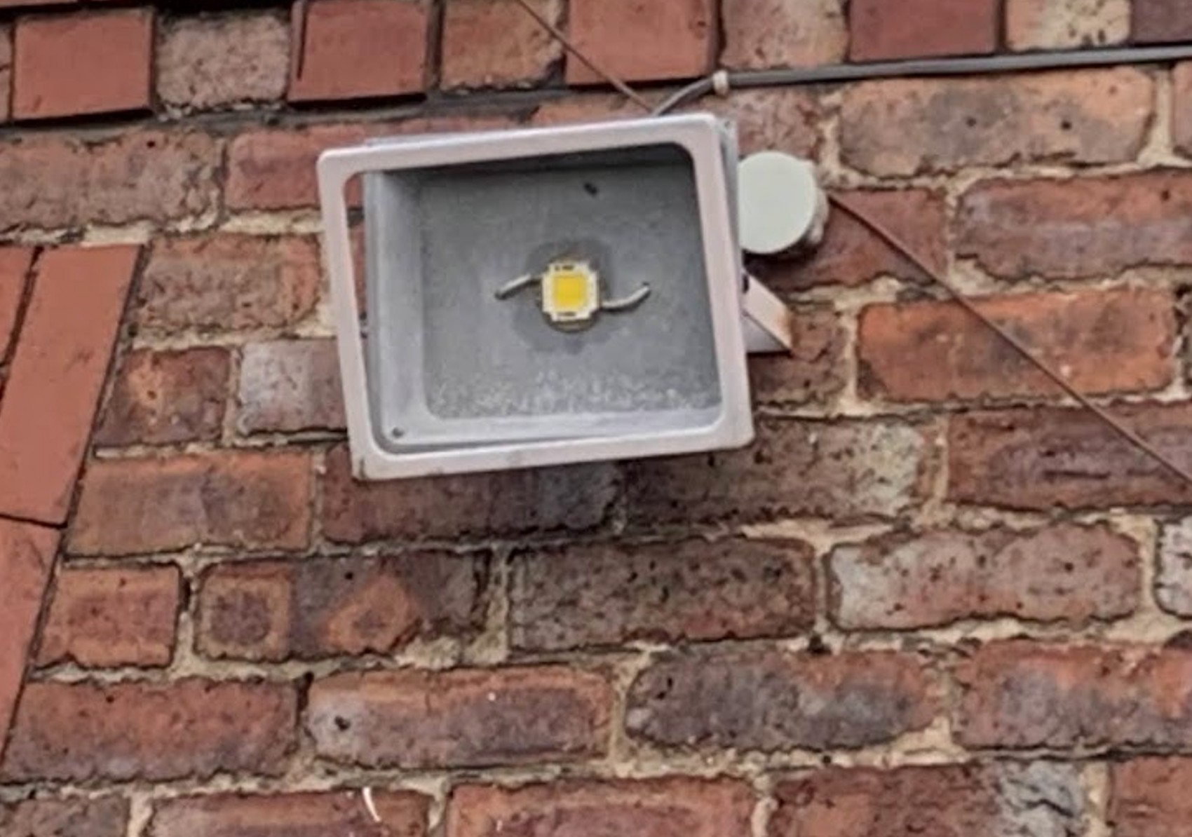 A prematurely failed or poor quality LED floodlight